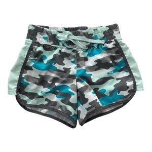 Justice Camouflage Athletic Shorts - Black, Gray, Blue Girls Size 8
